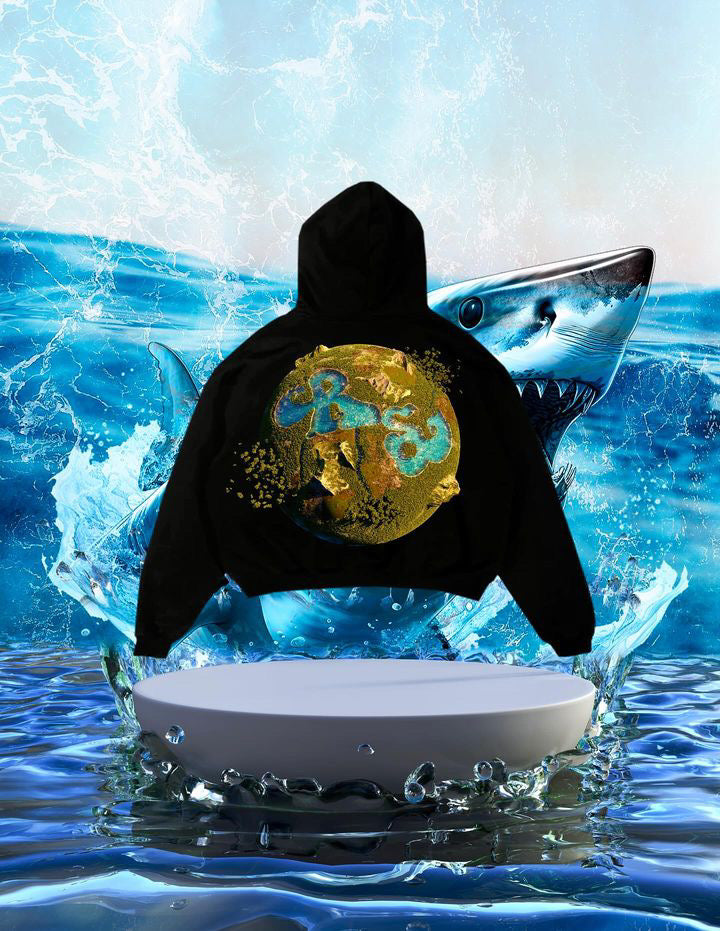 "Global Seas" Cropped Hoodie